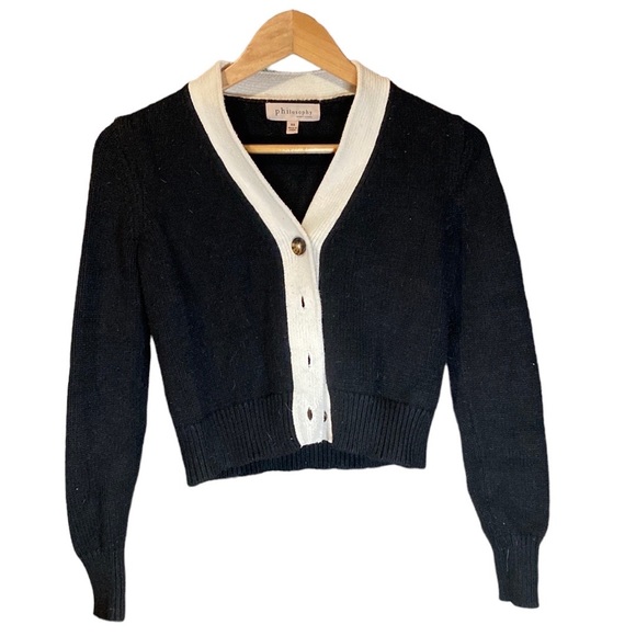 Philosophy Sweaters - Philosophy Black & White Sweater